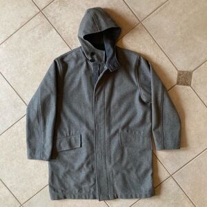 Men's Faconnable Gray Hooded Coat